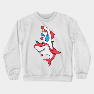 Unicorn Riding Shark Crewneck Sweatshirt